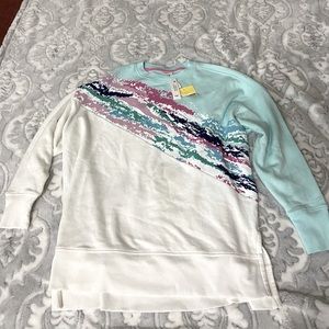 Cabana by Crown & Ivy sweatshirt, Size Small